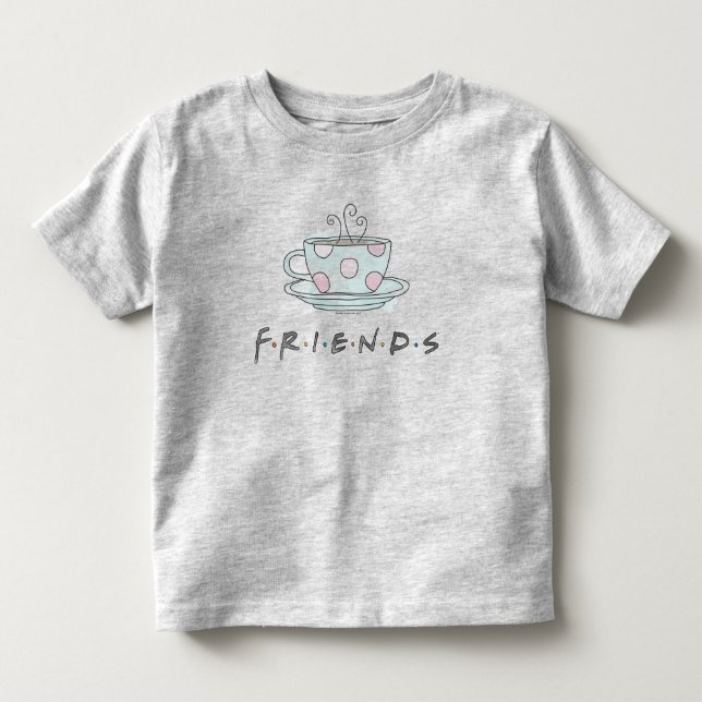 FRIENDS™ | Tasse Kaffee Wasserfarbe Kleinkind T-shirt (Vorderseite)