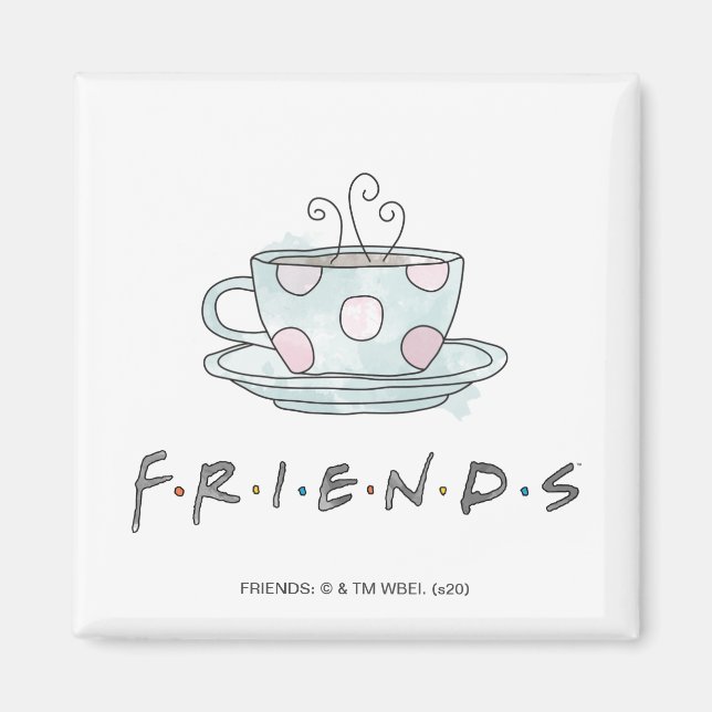 FRIENDS™ | Tasse Kaffee Wasserfarbe Magnet (Vorne)