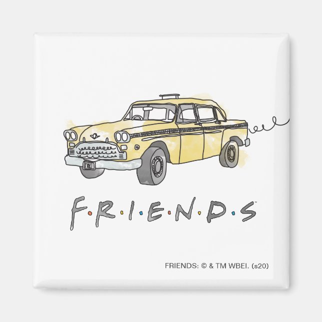 FRIENDS™ | Taxi Cab Magnet (Vorne)