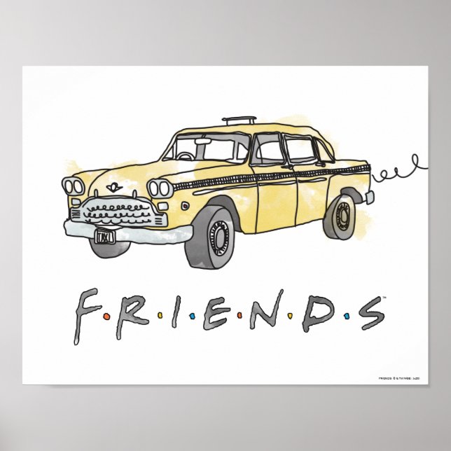 FRIENDS™ | Taxi Cab Poster (Vorne)