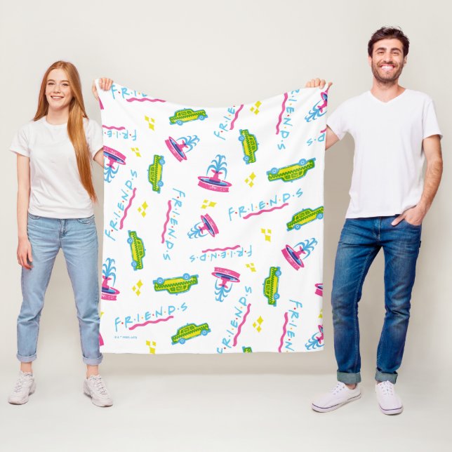 FRIENDS™ Taxis und Wasserfontänen Fleecedecke (Beispiel)