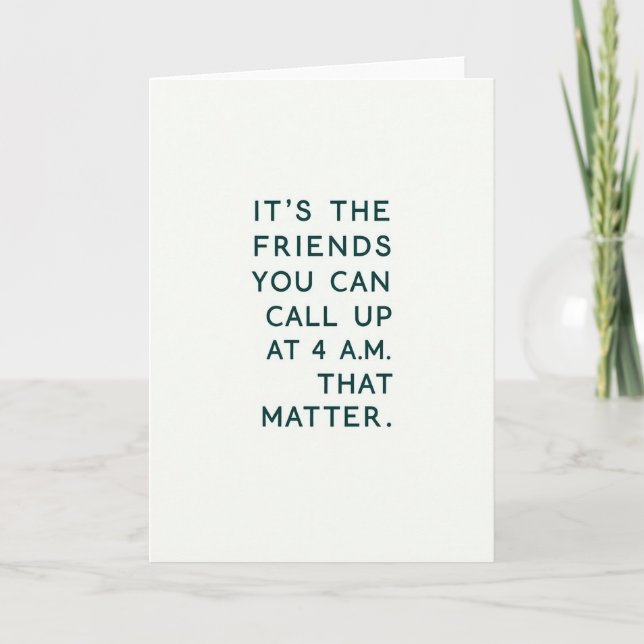 Friends That Truly Matter Card Karte (Vorderseite)