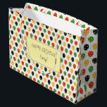 FRIENDS TV Show Birthday Stripes Girly Elegante Große Geschenktüte<br><div class="desc">FRIENDS TV-Show,  Geburtstag,  Wasserfarbe,  Foto Collage,  Freunde der Fernsehserie,  Fröhliche Weihnachten,  Klassik,  personalisiert,  Sondertext,  individuelles Foto,  Pink mädchen, </div>