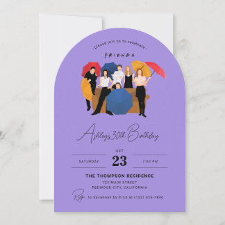 Friends TV Show Themed Customizable Birthday Einladung