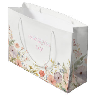 FRIENDS TV zeigt Geburtstag Wasserfarbenblüte Große Geschenktüte