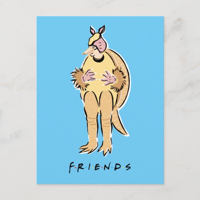 FRIENDS™ | Urlaub Armadillo Einladungspostkarte (Vorderseite)