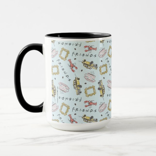 FRIENDS™ Watercolor Icons Muster Tasse (Links)