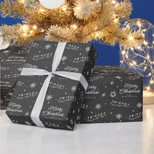FRIENDS™   Weihnachtsbeleuchtung - Logo Geschenkpapier
