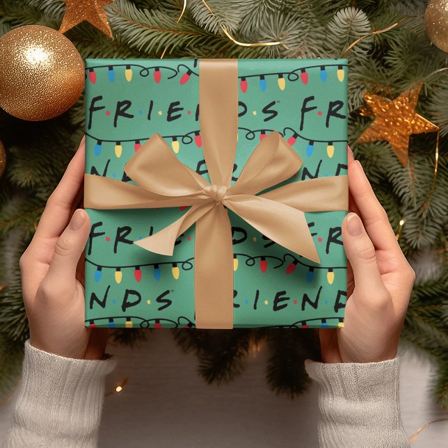 FRIENDS™ | Weihnachtsbeleuchtung - Logo Geschenkpapier (Wrapping paper on gift)