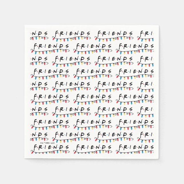 FRIENDS™ | Weihnachtsbeleuchtung - Logo Serviette (Vorderseite)