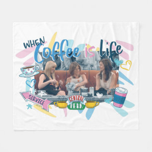 FRIENDS™   Wenn Kaffee im Leben ist Fleecedecke