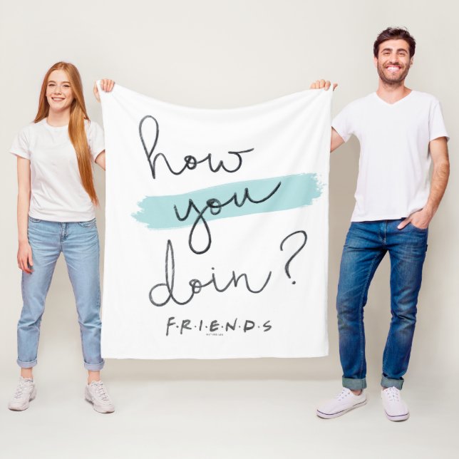 FRIENDS™ | Wie geht es Ihnen? Fleecedecke (Beispiel)