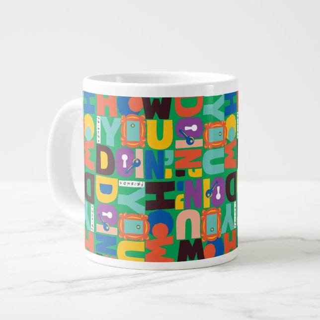 FRIENDS™ | Wie Sie das dynamische Muster machen Jumbo-Tasse (Vorderseite Links)