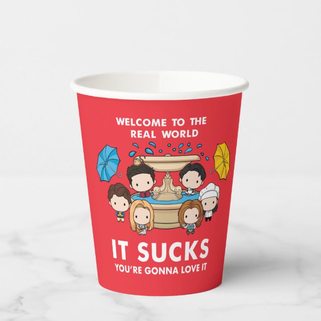 FRIENDS™ | Willkommen im Real World Chibi Pappbecher (Links)