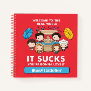 FRIENDS™ Willkommen in der realen Welt Chibi-Zei Notizbuch