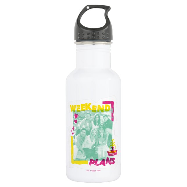 FRIENDS™ | Wochenendpläne Edelstahlflasche (Vorderseite)