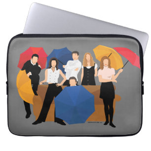 FRIENDS™-Zeichen-Silhouette Laptopschutzhülle