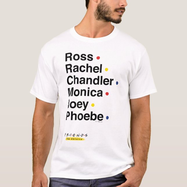 FRIENDS™ | Zeichennamen 2 T-Shirt (Vorderseite)