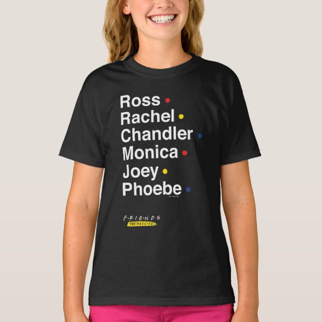 FRIENDS™ | Zeichennamen T-Shirt (Vorderseite)