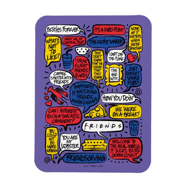 FRIENDS™-Zitate Magnet (Vertikal)