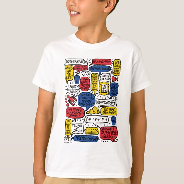 FRIENDS™-Zitate T-Shirt (Vorderseite)