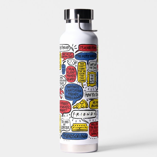 FRIENDS™-Zitate Trinkflasche (Links)