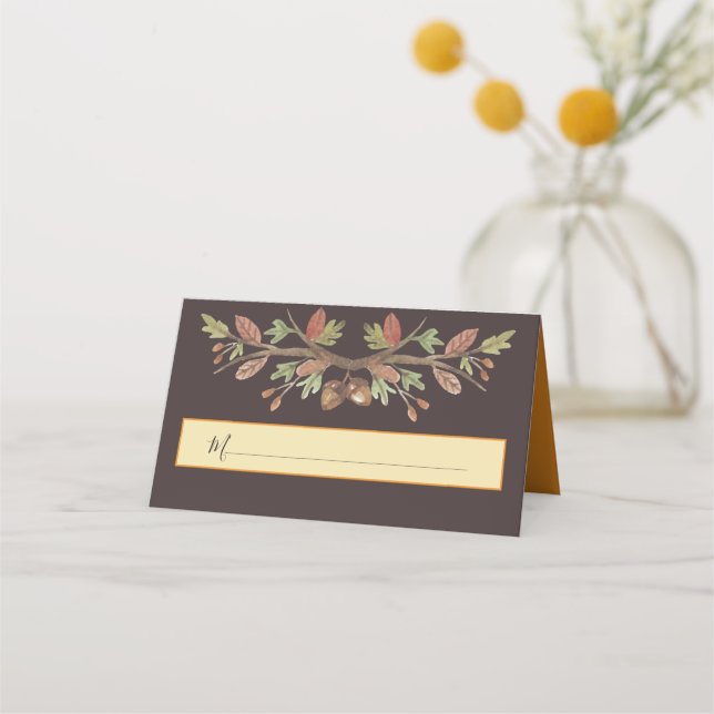 FRIENDSGIVING CUTE FALL FOLIAGE CARTES DE PLACE (Devant)