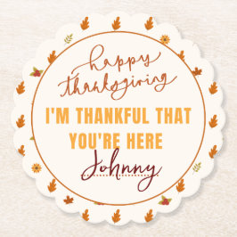 Friendsgiving Dinner Script Boho Party Tableware Untersetzer