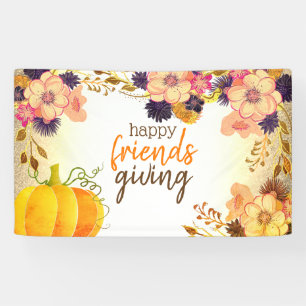 Friendsgiving-Erntedank Banner