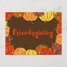 Friendsgiving Erntedank Holiday Card