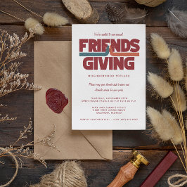Friendsgiving Erntedank Potluck Einladung