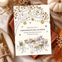 Friendsgiving-Erntedankfest-Dinnerparty Herbst