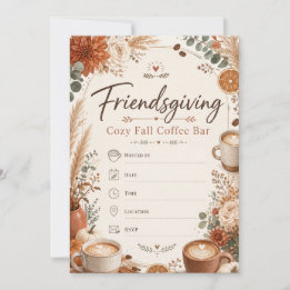 Friendsgiving Gemütliche Herbst-Café-Bar