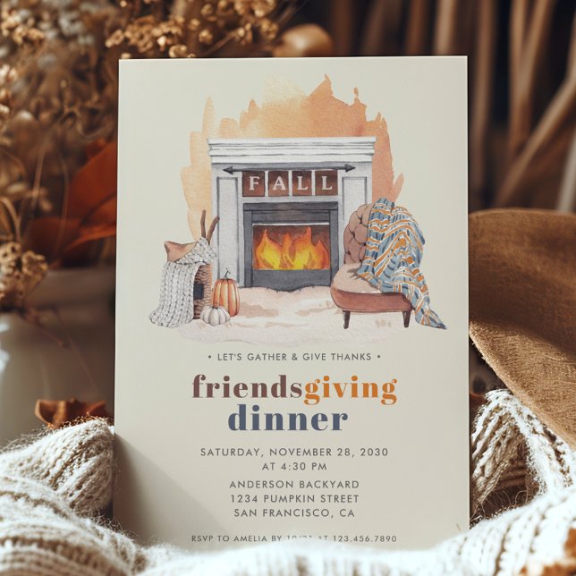 Friendsgiving Give Danke Dinner Einladung (Von Creator hochgeladen)