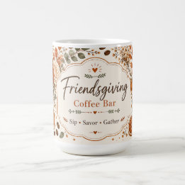 Friendsgiving-Kaffeebar Kaffeetasse