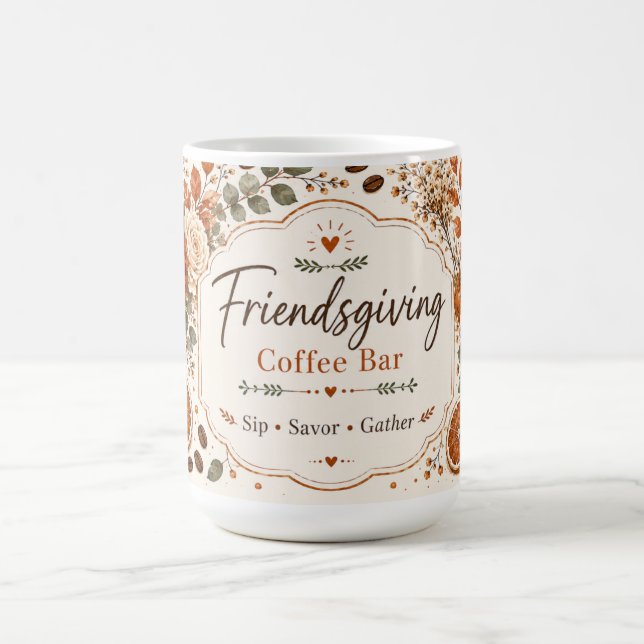 Friendsgiving-Kaffeebar Kaffeetasse (Mittel)