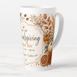 Friendsgiving-Kaffeebar Milchtasse