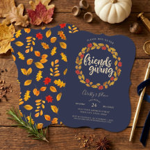 Friendsgiving Navy Herbst Leaves Kreath
