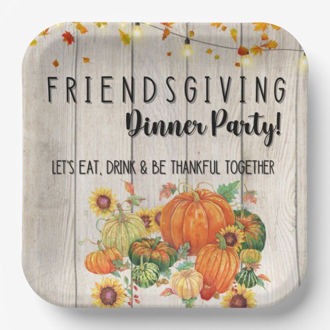 Friendsgiving Paper Teller (Vorderseite)