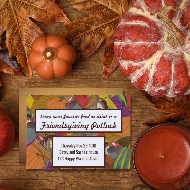 Friendsgiving Potluck Einladung (Von Creator hochgeladen)