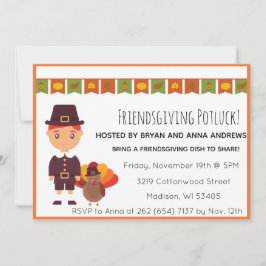 Friendsgiving Potluck Pilgrim Türkei Einladung