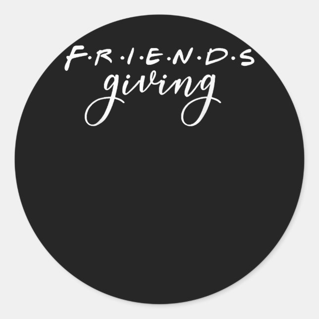 Friendsgiving Squad 2022 Erntedank Freund Runder Aufkleber (Vorderseite)