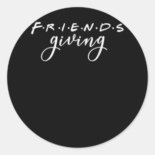 Friendsgiving Squad 2022 Erntedank Freund Runder Aufkleber