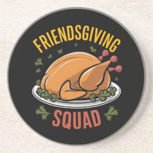Friendsgiving-Squad-Puten-Essen-Geschenk-Passung Getränkeuntersetzer