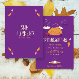 Friendsgiving Supper | Lila & Gold Einladung