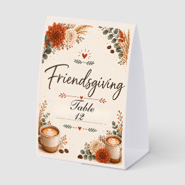 Friendsgiving Tischaufsteller