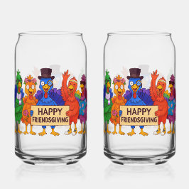 Friendsgiving Turkey Soda Glass Dosenglas