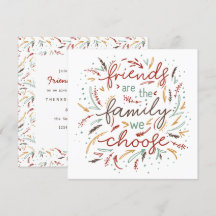 Friendsgiving Typografy Erntedank Dinner
