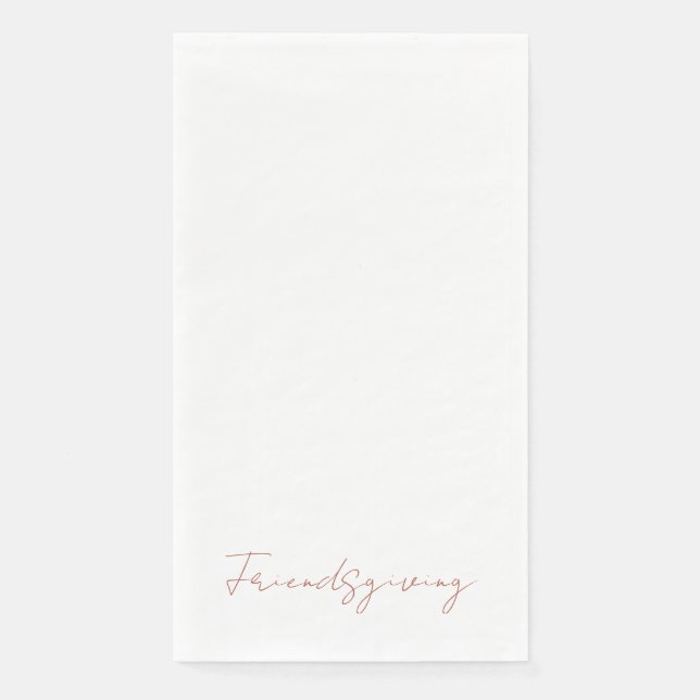 Friendsgiving White Serviette (Vorderseite)