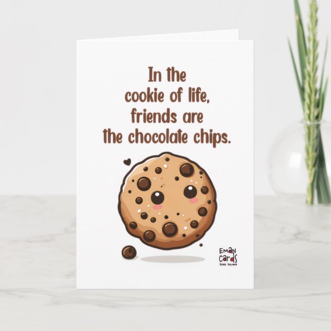 Friendship - Chocolate Chips  Karte (Vorderseite)